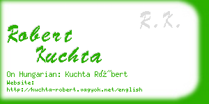 robert kuchta business card